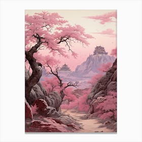 Cherry Blossom Victorian Style 1 Canvas Print