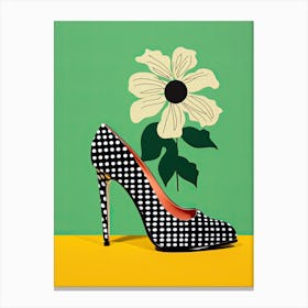 Sneaker Blossoms: Artistic Floral Impressions Canvas Print