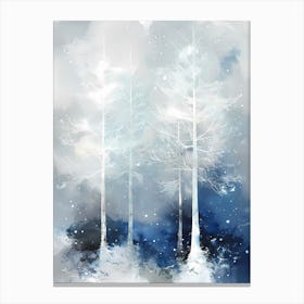 Snowy Trees Canvas Print