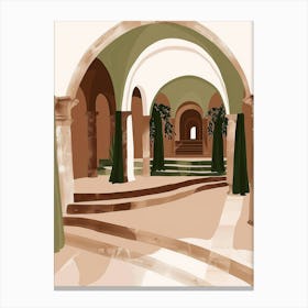 Arched Passageway Canvas Print