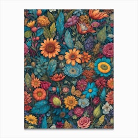 Floral Wallpaper 2 Canvas Print