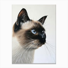 Siamese Cat Painting 4 Canvas Print