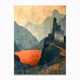 Castle In The Mountains Canvas Print