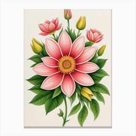 Pink Flower 1 Canvas Print