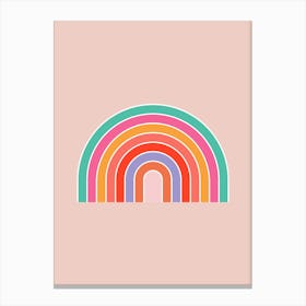 Retro Rainbow Canvas Print