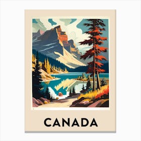 Canada Vintage Travel Poster Canvas Print