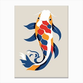 Koi Fish Japanese Style Illustration 12 Canvas Print