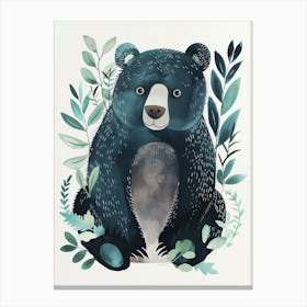 Bear In Forest Canvas Print