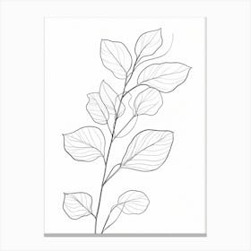 Leafy Branch Canvas Print