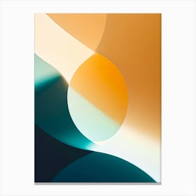 Eclipsing Horizons: Abstract Digital Expressionism Canvas Print