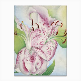 Georgia O'Keeffe - Pink Spotted Lily 1 Canvas Print