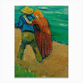 Van Gogh - Eglogue En Provence – Un Couple D’Amoureux Canvas Print