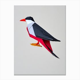 Common Tern 2 Origami Bird Canvas Print