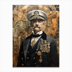 Titanic Sailor Collage  Canvas Print