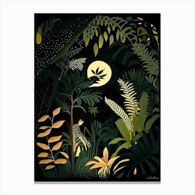 Jungle Night 3 Rousseau Inspired Canvas Print