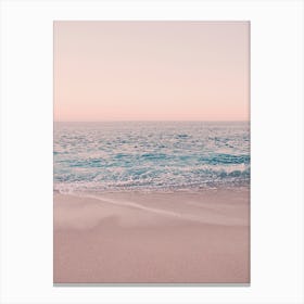 Rosegold Beach Morning in Canvas Print