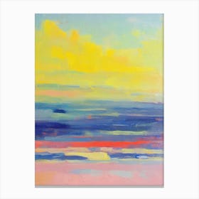 Malibu Beach, California Bright Abstract Canvas Print