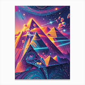 Pyramid Psychedelic Art 1 Canvas Print