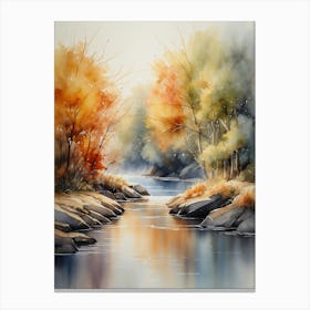 Autumn River 1 Canvas Print