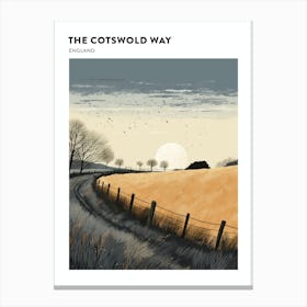 The Cotswold Way England 2 Hiking Trail Landscape Poster Canvas Print