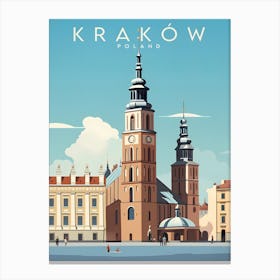 Krakow Poland Travel Cityscape Canvas Print