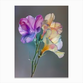Iridescent Flower Freesia 2 Canvas Print