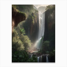 Cascada De Basaseachi, Mexico Realistic Photograph (2) Canvas Print
