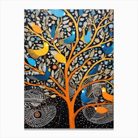 Birds In The Tree Canvas Print