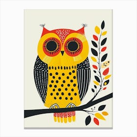 Yellow Owl 3 Canvas Print
