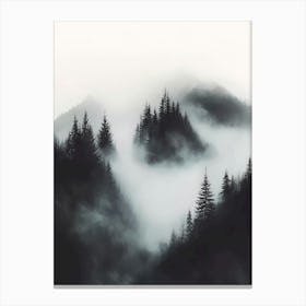 Misty Mountains Canvas Print