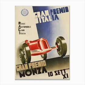 Gran Premio Italy Canvas Print