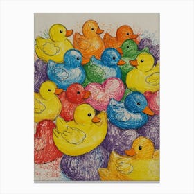 Rubber Ducks 4 Canvas Print