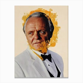 Anthony Hopkins Retro Collage Movies Canvas Print