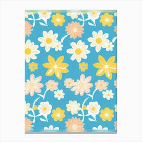 Daisy Pattern Canvas Print