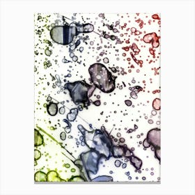 Watercolor Abstraction An Artist S Palette Canvas Print