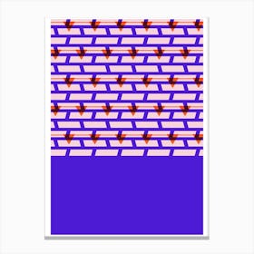 Shoreditch Shutters Purple Canvas Print