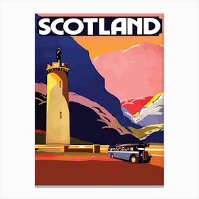 Scotland From The Bus Canvas Print