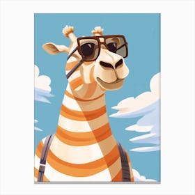 Little Camel 3 Wearing Sunglasses Canvas Print