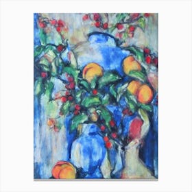 Peach Classic Fruit Canvas Print