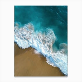 Aerial View Of A Beach 74 Canvas Print