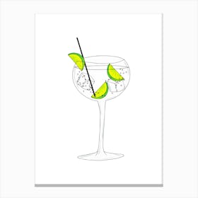 Gin Cocktail Canvas Print