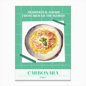 Carbonara Italy 2 Foods Of The World Canvas Print