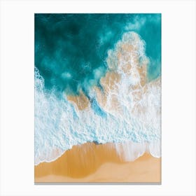 Aerial View Of A Beach 47 Canvas Print