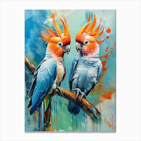 A Pair Of Gang Gang Cockatoos Pt. 3 Canvas Print