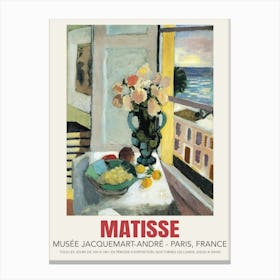 Matisse Flowers In Front Of A Window Canvas Print