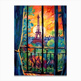 Paris Window 4 Canvas Print