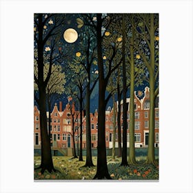 William Morris Night In The Woods 16 Canvas Print