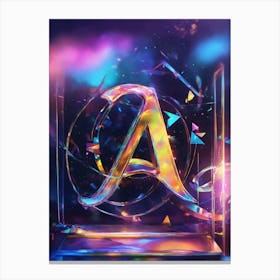 Beautiful Letter A Canvas Print