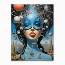 AI Genereted 'Cosmic Woman' Canvas Print