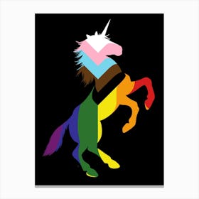 Pride Unicorn Rainbow Canvas Print